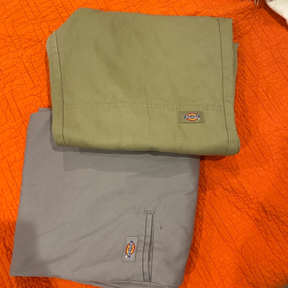 Dickies Olive and Gray Work Pants